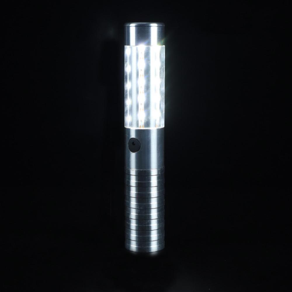 Party Decor Rechargeable Handheld Strobe Lights Light Flash Colorful LED Strobe Baton Gold Silver Flash Strobe Stick Club Bar