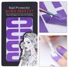Отклеивающаяся лента Защита для ногтей от проливания Креативная U-образная накладка на палец Наклейка Лак для ногтей