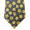 Used CHANEL tie COCO Mark Star Chain silk Navy gold suit