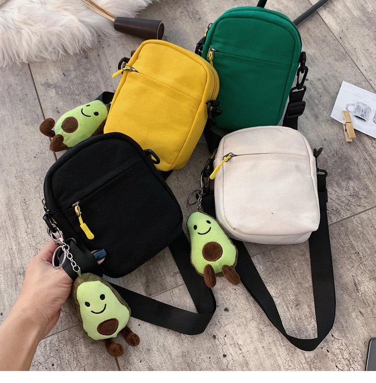 Милая мультяшная квадратная холщовая сумка в корейском стиле «Охотник на демонов» для детей и подростков