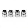 4Pcs 3D Aluminum Alloy Car Wheel Tire Air Valve Dust Cap Center Cover For Peugeot 206 2008 306 307 3008 406 4008 5008 607 1008