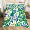 Tropical Flower Hibiscus Duvet Cover Full For Boy Girl Botanical Floral Bedding Set Rustic Romantic Boho Flowers Comforter Cover