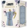 Cafetière italienne - BIALETTI - Moka express - Collection Bridgerton - 6 tasses - 250 ml - Bleu / Fleurs