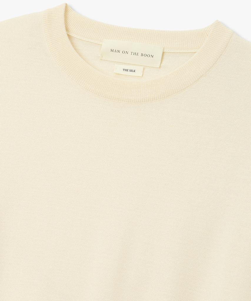 MAN ON THE BOON Four Seasons Crewneck Sweater_Cream 4716113004