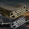 2 шт. Наклейки с логотипом автомобиля для Hyundai I40 Accent Sonata Azera Elantra Tucson Kona IX35 I20 I30 I10 Крыло Боковой Значок Наклейки Шильдик ZZ35
