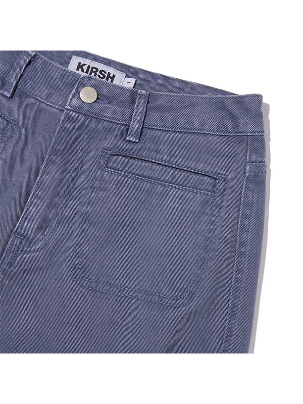 KIRSH Pigment-Dyed Curved Pants [Dark Blue]