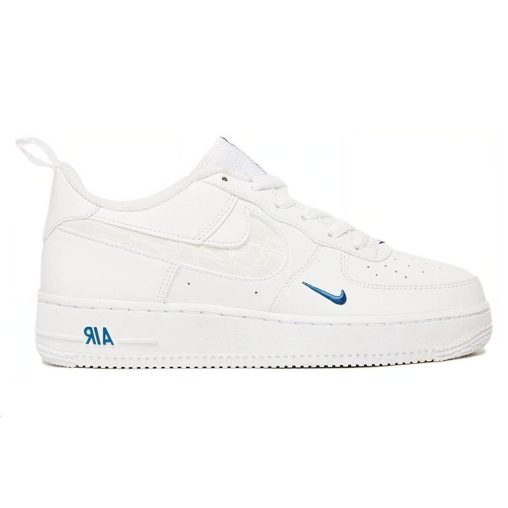 Nike Air Force 1 Low LV8 GS White Blue Kids Sneakers FB8034-100