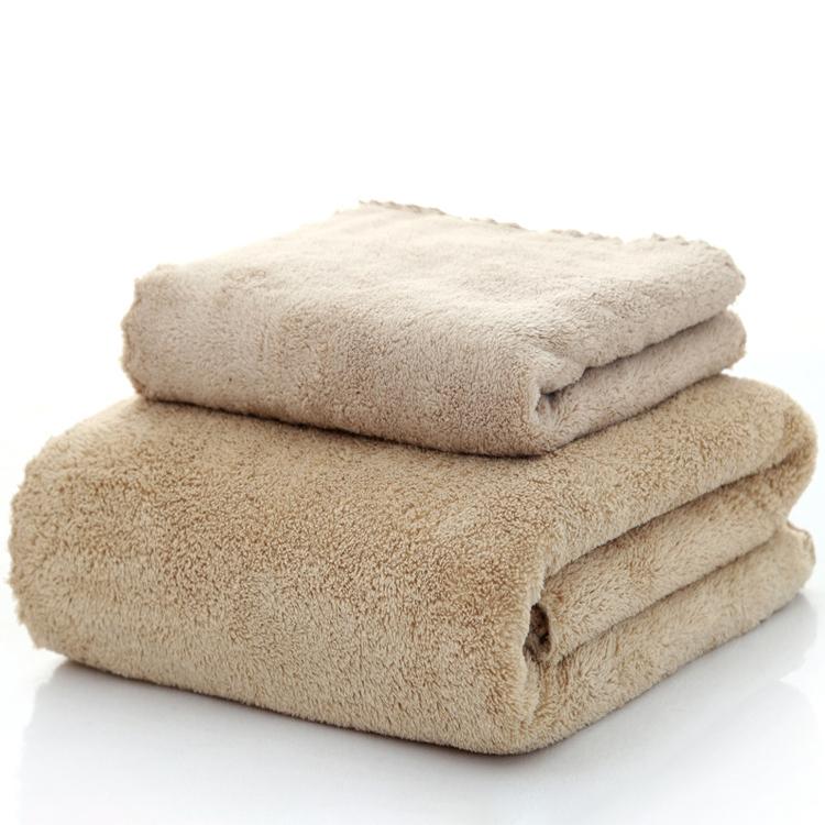 Утолщенное коралловое бархатное полотенце для лица + набор банных полотенец, мягкий впитывающий удобный подарок, домашний текстиль, принадлежности для ванной комнаты