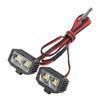 RC Headlight 4 LED White Lighting Color Plastic Housing 2.54JR Connector Removable Brackets RC Spot Lamp for 1 10 5 To