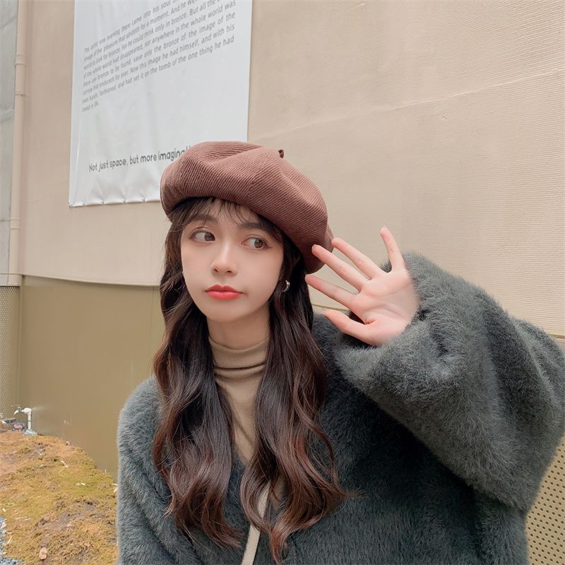 Женские шляпы Новое поступление Модный Универсальный Берет Женская шляпа художника Минималистичный Элегантный головной убор