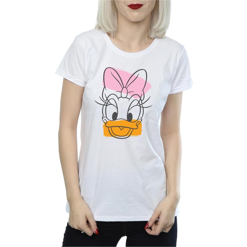 Disney Womens/Ladies Daisy Duck Head Cotton T-Shirt