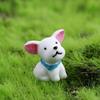 Home Decor Cute Mini Resin Puppy Statue Figurines Cake Decoration Animal Miniature Dog Ornament
