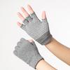 Meier Cotton half-finger yoga gloves - non-slip, elastic, short-fingered training gloves