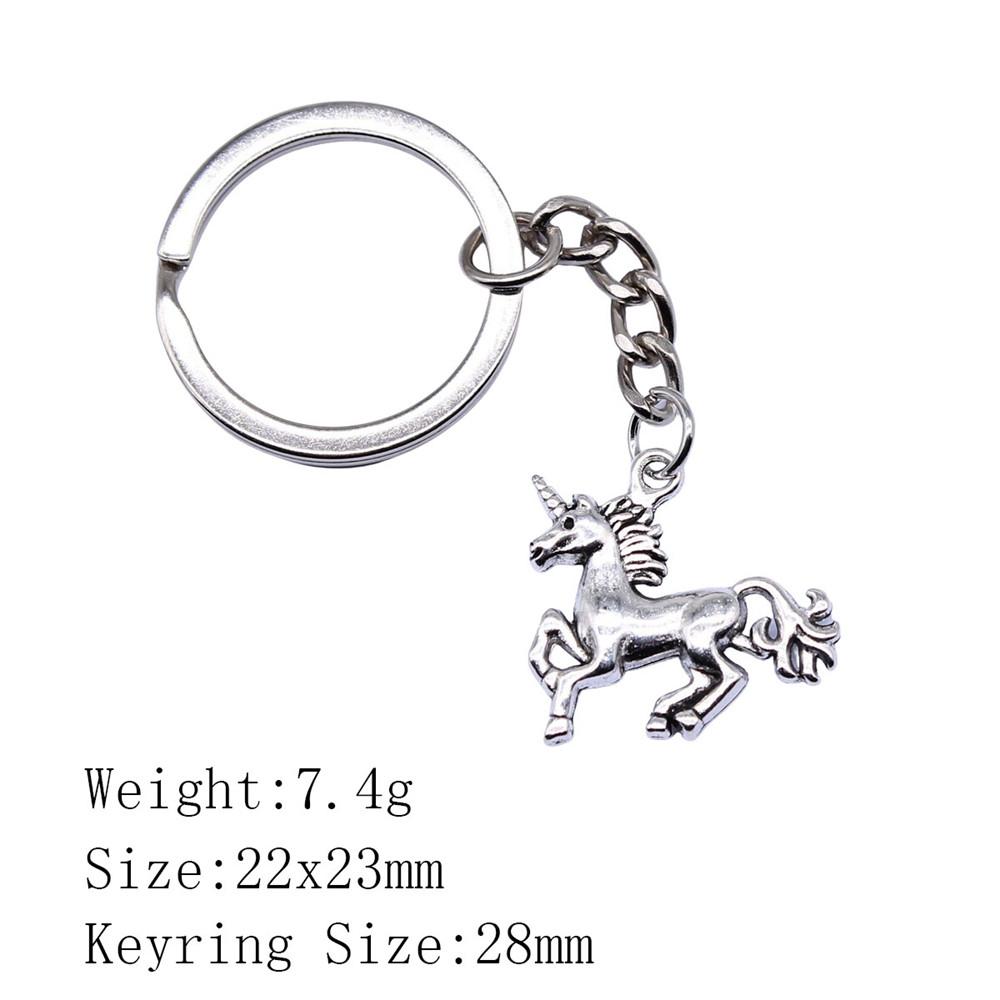 Металлический брелок в виде головы лошади/единорога - 52x51 мм, 19,9 г, Идеально подходит для сумок и домашнего декора