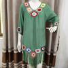 Bikini Cover Up Hollow Out Crochet Patchwork Loose-fitting Sun Protection Swimwear Tunic