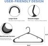 Durable plastic hanger black 20PCS