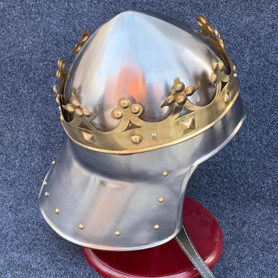Шлем короля Ричарда Львиное Сердце, средневековый шлем короля, LARP, косплей, костюм, выставочный стенд Лучший подарок для любви