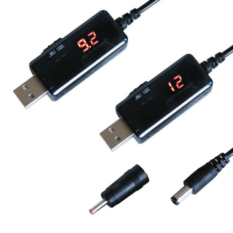 USB-кабель повышения мощности: Зарядное устройство Power Bank 5В на 9В/12В для роутеров и модемов