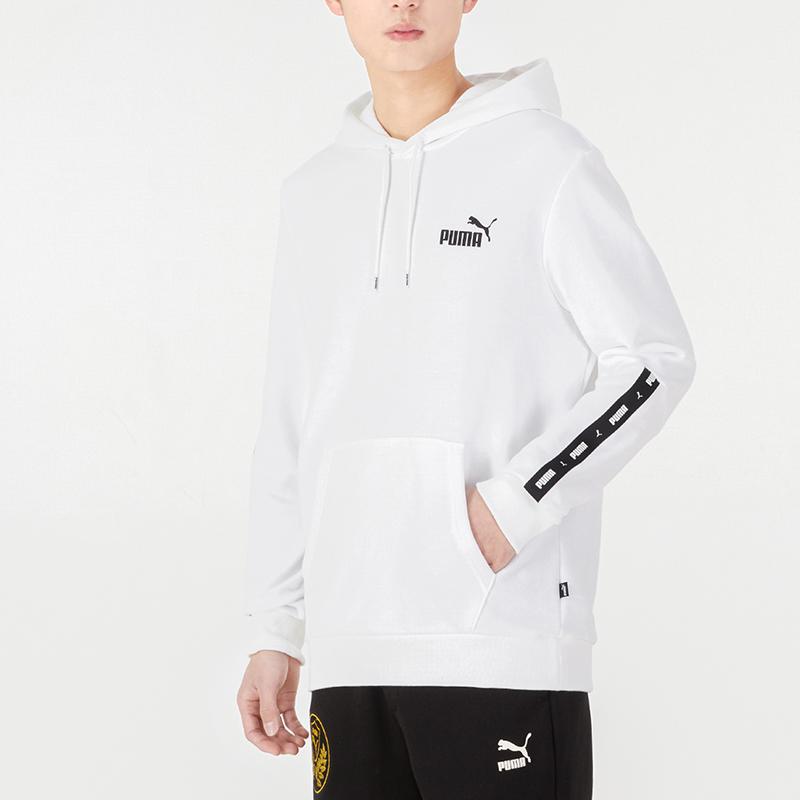 Puma Мужская однотонная толстовка с длинными рукавами, белая 849590-02