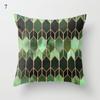 Серия зеленых подушек с глазами, геометрическая абстрактная наволочка, украшение для дивана, наволочка для украшения дома, наволочка 45*45 см