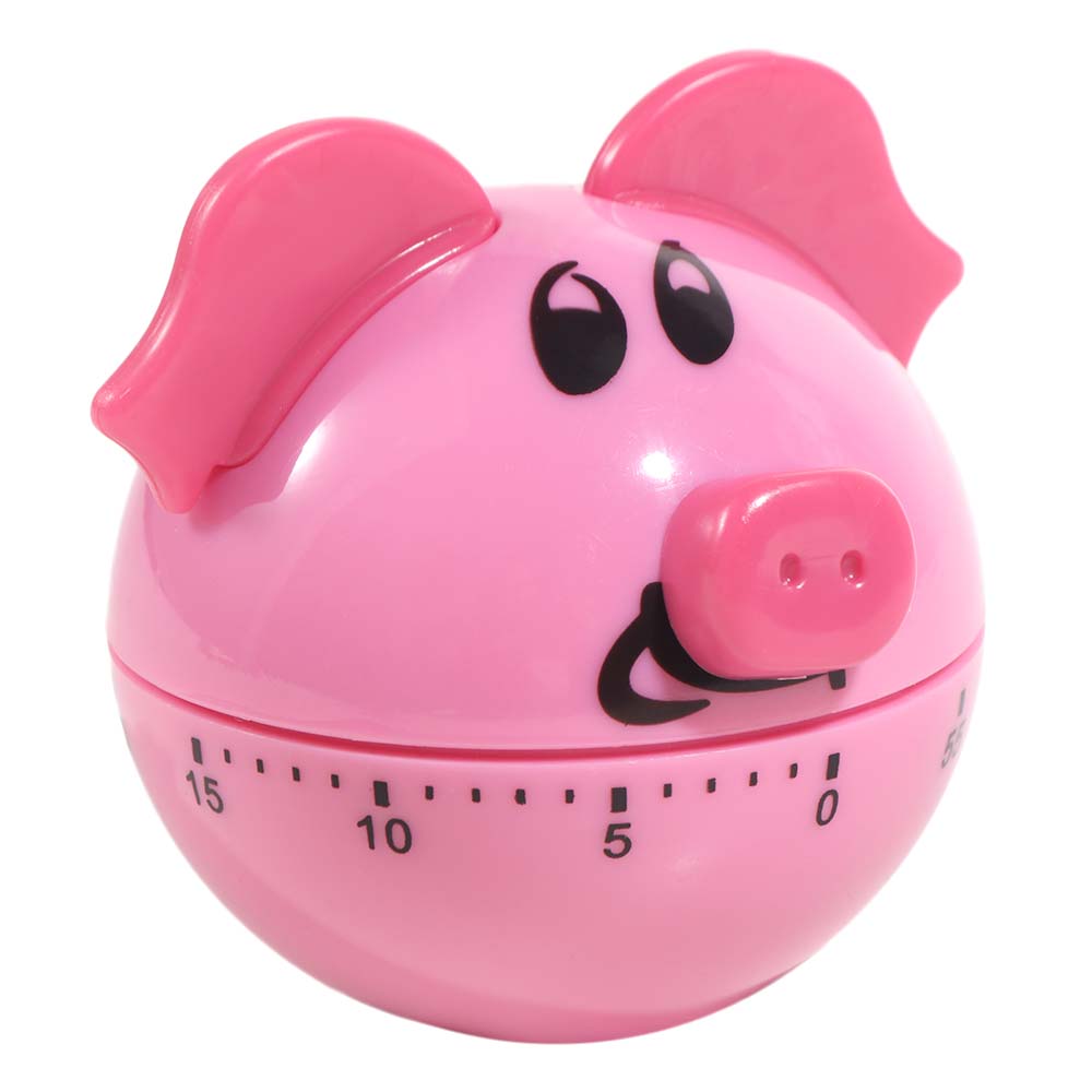 Manual Timer Pig Shaped Timer 60-Minute Countdown Timer Cooking Timer Kitchen Timer Kids