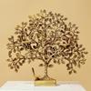Pure Brass Kalpavriksha Tree Showpiece  Bird Trees of Life Home Decor Gift for Good Luck Vastu and Fengshui Best In Living Room Table Decoration
