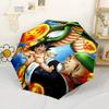 Dragon Ball Outdoor Automatic Umbrella with 8-Rib Durable Plastic & Iron All-Season Umbrella for Travel Elegant Umbrella Perfect Gift for Women/Men