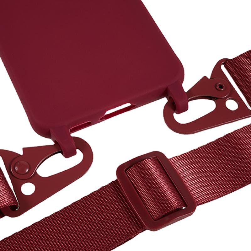 Матовый мягкий чехол из ТПУ для Samsung Galaxy S23, противоударный чехол для телефона с широким шнурком