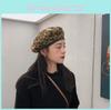 Print Beret Leopard Hat For Women Men Winter Fall Warm And Retro Stylish