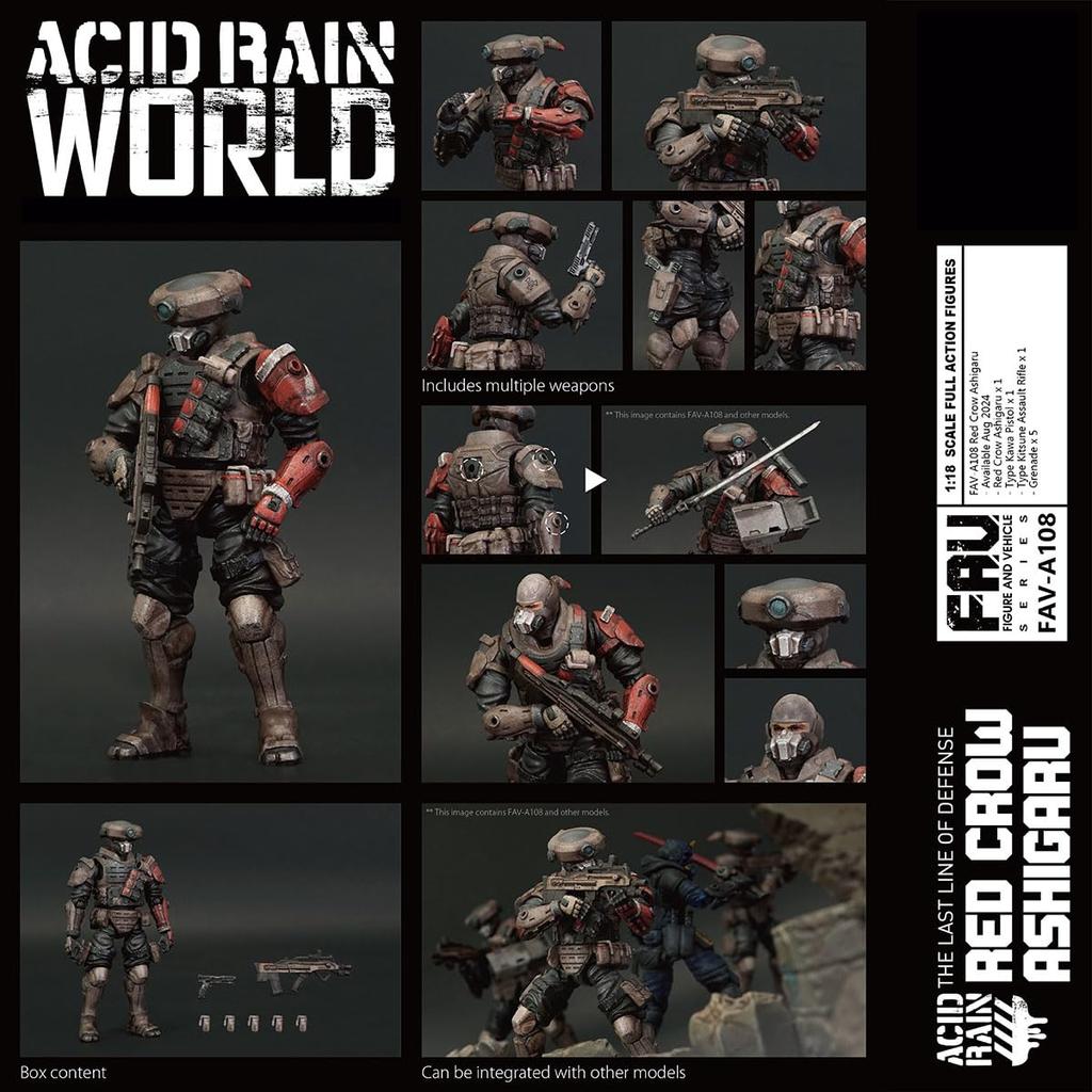 HiPlay TOY ALLIANCE ACID RAIN Акагарасу Асигару Экшн-фигурка Окрашенный Готовый продукт 1/18 FAV-A108