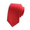 Cozy Up Solid Color Tie Men Thin and Narrow Version Formal Dress Business Wedding 148x6x3.5cm