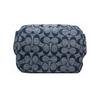Coach Сумка через плечо 18 Chambray с цветочным принтом из канваса и кожи Женская сумка через плечо Джинсово-синяя 3236-B4CB