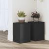 VidaXL Plant Stands 2 Pcs Black 20x20x30 Cm Engineered Wood, Flower Stand, Pot Stand, Support for 852898