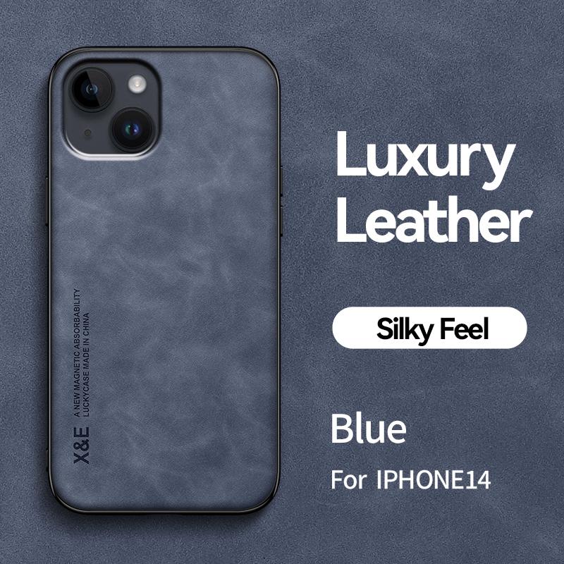 Роскошные магнитные чехлы из мягкой овчины для iPhone 14 13 12 11 Pro Max Mini X XR XS SE 2 7 8 Plus с поддержкой автомобильного держателя