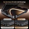 For iPhone Duo Case Luxury Matte Leather Skin-Friendly Magnetic Flip Cover Lens Bracket Shockproof Protection Case Accessories