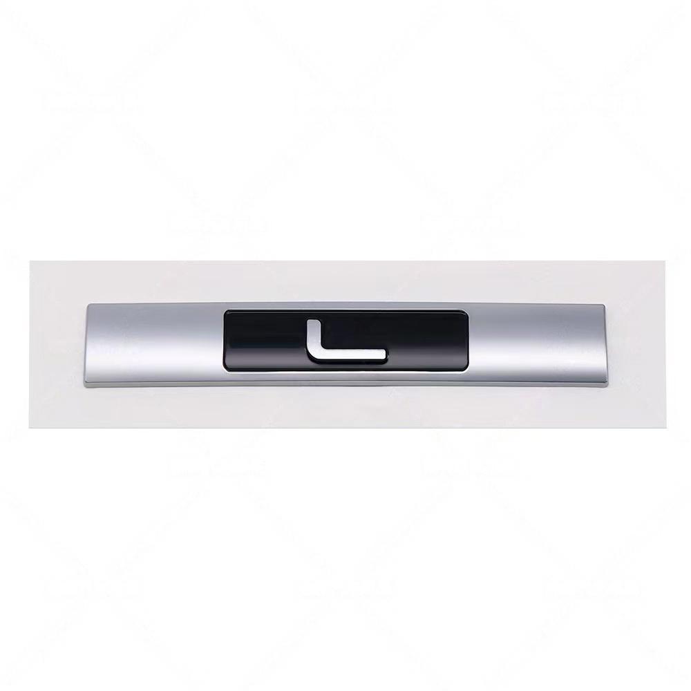 1PC 3D Metal L Badge Sticker Car Side Fender Emblem Decal High-Quality Automotive Styling Accessories