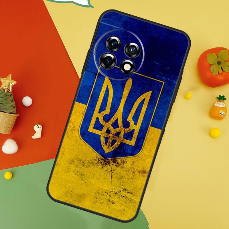 Задняя крышка с флагом Украины для OnePlus 15 13R 13 13T 12 12R 11 10 10T 8T Nord CE 5 2 3 4 Lite N20 N30 Чехол