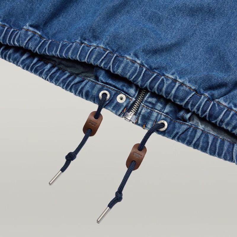 Levi's Женская ретро джинсовая куртка с капюшоном