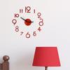 Number Wall Diy Clock 3d Mirror Sticker Modern Home Office Decor Art Decal