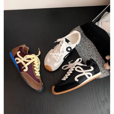 Виноградная мать того же стиля, Ван Ибо того же стиля асимметричный большой палец носка шнуровка повседневный стиль тренировочная обувь Форрест Гамп женская кожаная