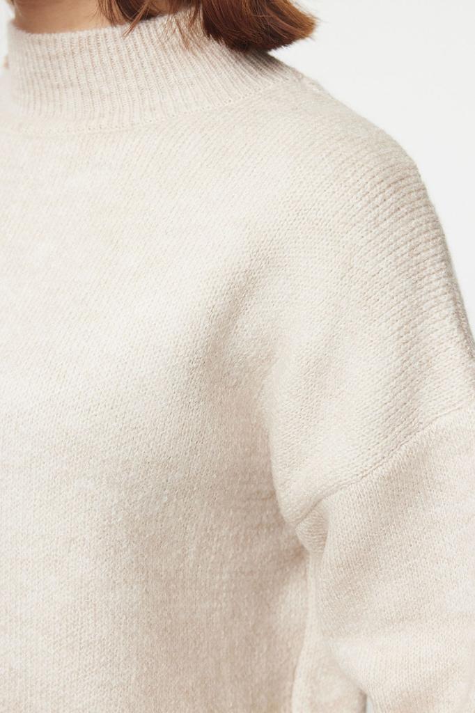 Женский свитер в элегантном стиле, мягкий текстурированный трикотаж на пуговицах с камнями, свитер