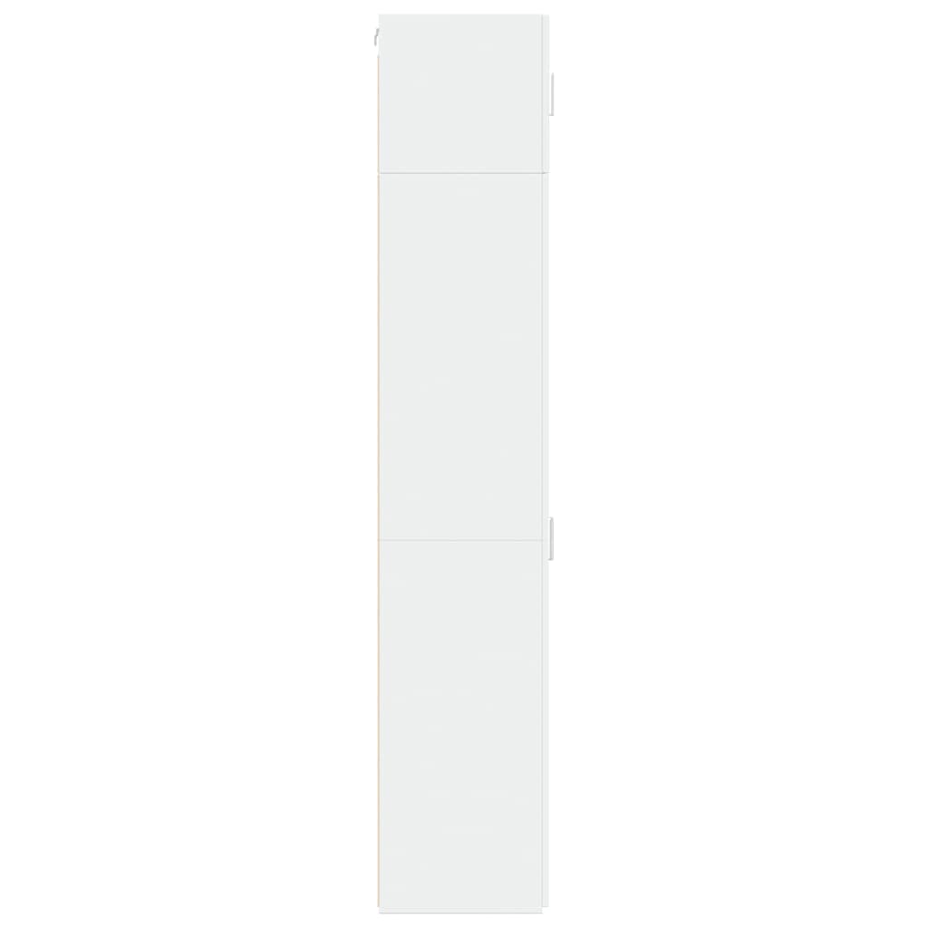 Narrow Tall Cabinet White 45 x 42.5 x 225 cm Engineered Wood