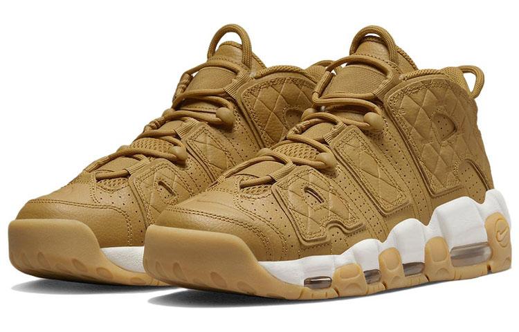 Nike Air More Uptempo Стеганый Пшеничный Жевательная Резинка Светло-Коричневый Женский DX3375-700
