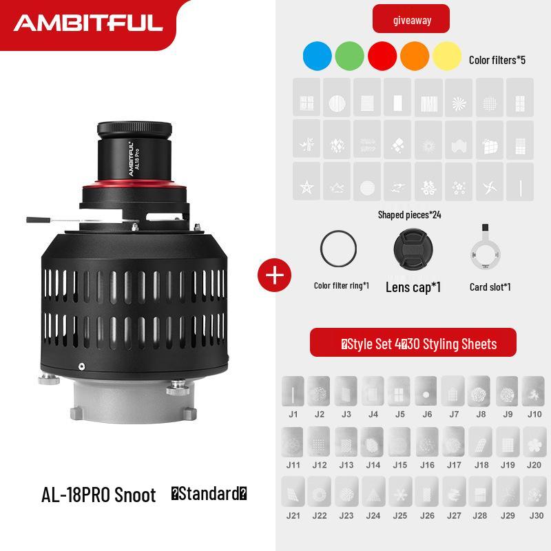 Конденсаторная лампа Ambitful Zhijie AL18 Pro для фотографии с креплением Bowens