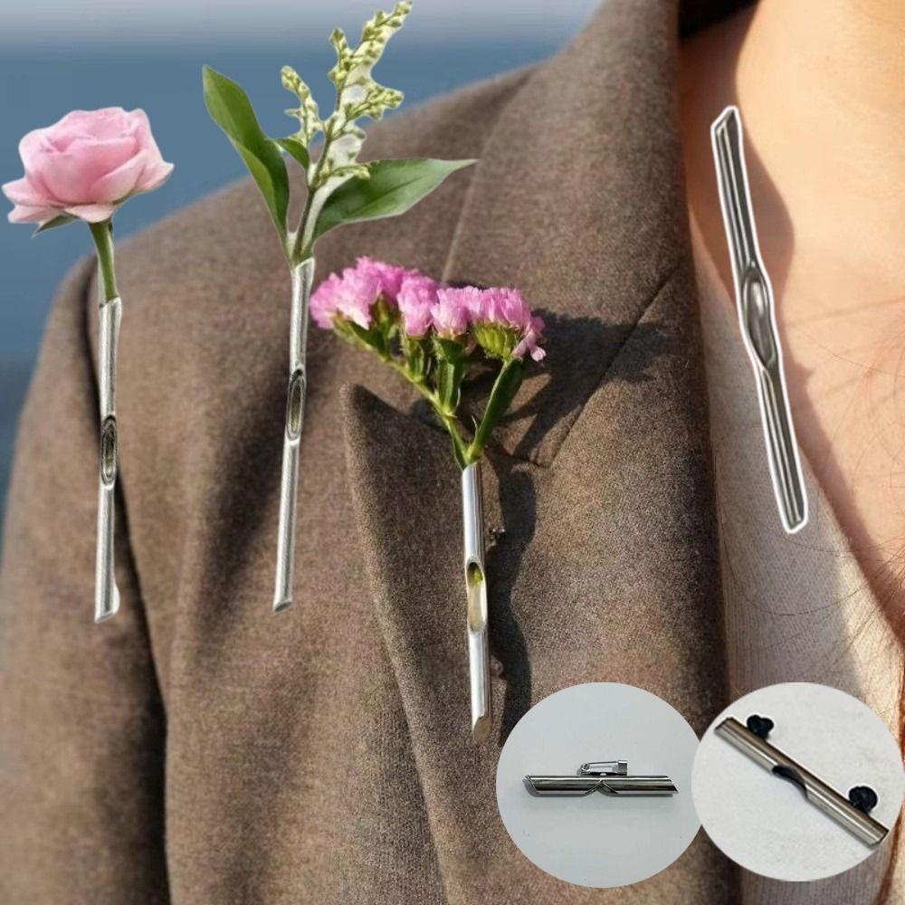 Простая брошь своими руками Высококлассная бутоньерка Креативная вставляемая брошь Декор для одежды