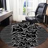 1pc Cat Mountain Office Round Area Rug, Indoor Mat Suitable For Office, Under Office Chairs Bedroom Living Room Home Decor, Room Deco