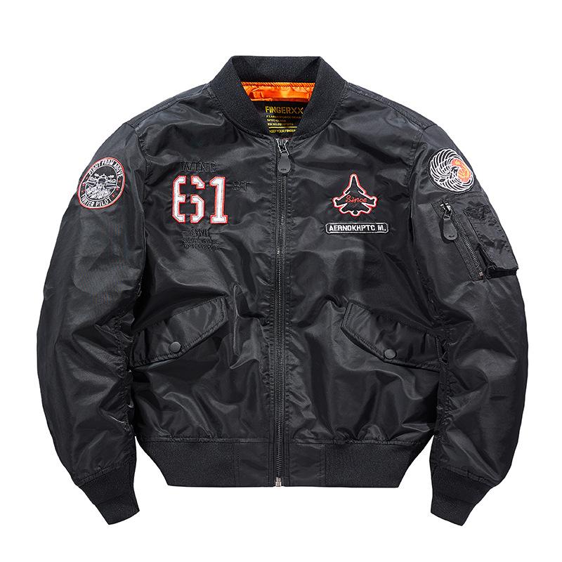 Мужская летная куртка с вышивкой ВВС, мужская бейсбольная форма с вышивкой