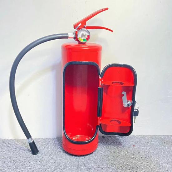 Mini Extinguisher Wine Box Metal Bar Hidden Liquor Cabinet Simulation Extinguisher Drinks Cabinet Gift for Boyfriend Father Brother