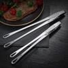 Long Grill Tongs Stainless Steel Barbecue Steak Clip Non-Slip Grip Kitchen Cooking Tool for Grill Baking Accessories