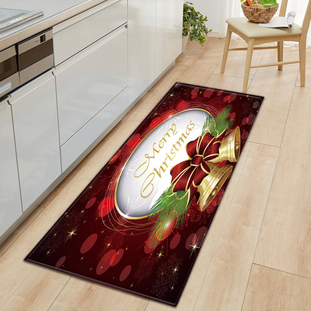 Christmas Kitchen Sand Carpet Doormat Long Floor Mat